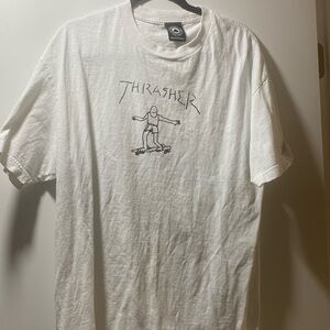 White thrasher tee